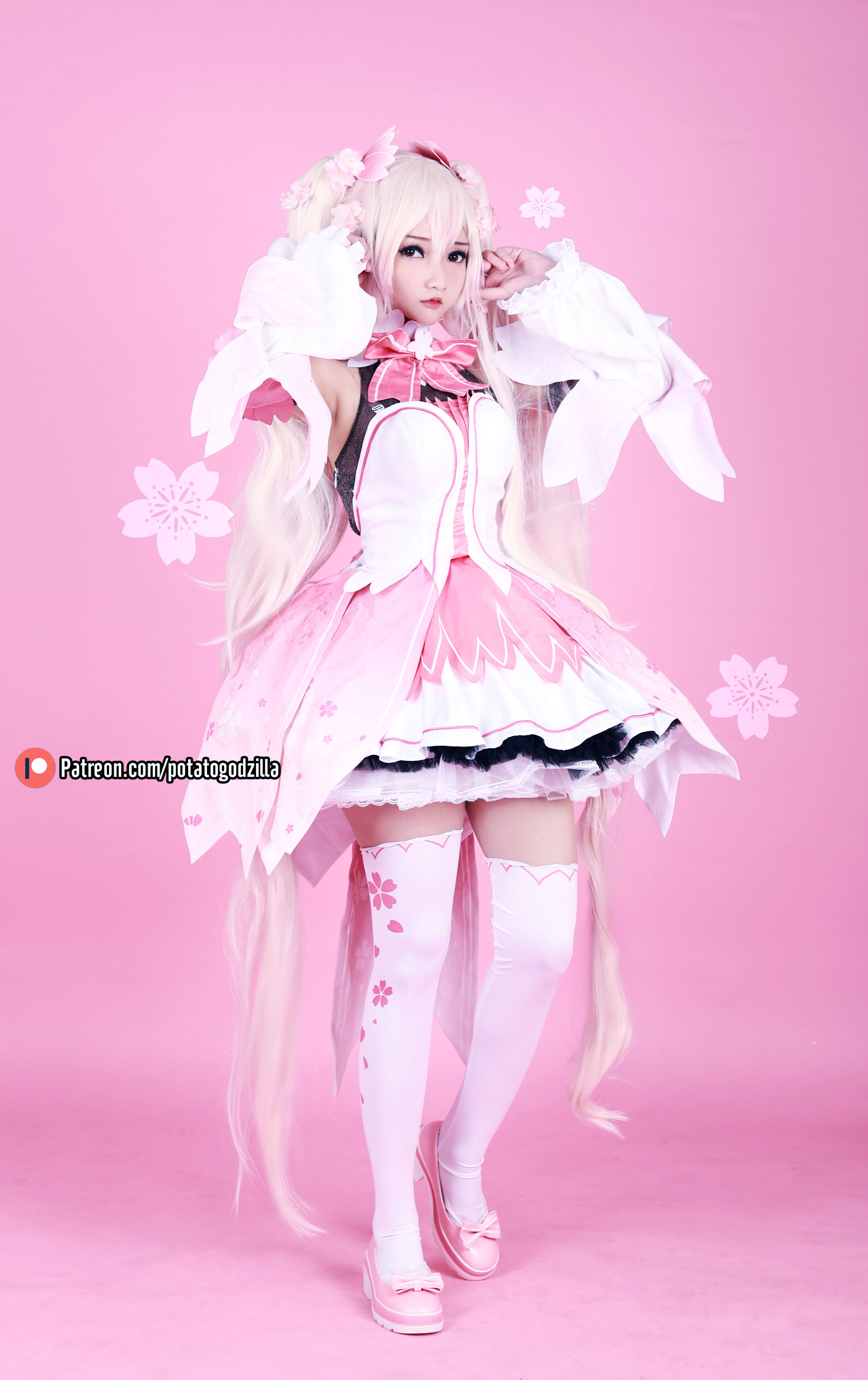 Coser小姐姐Potato Godzilla – Sakura Miku 套图-写真
