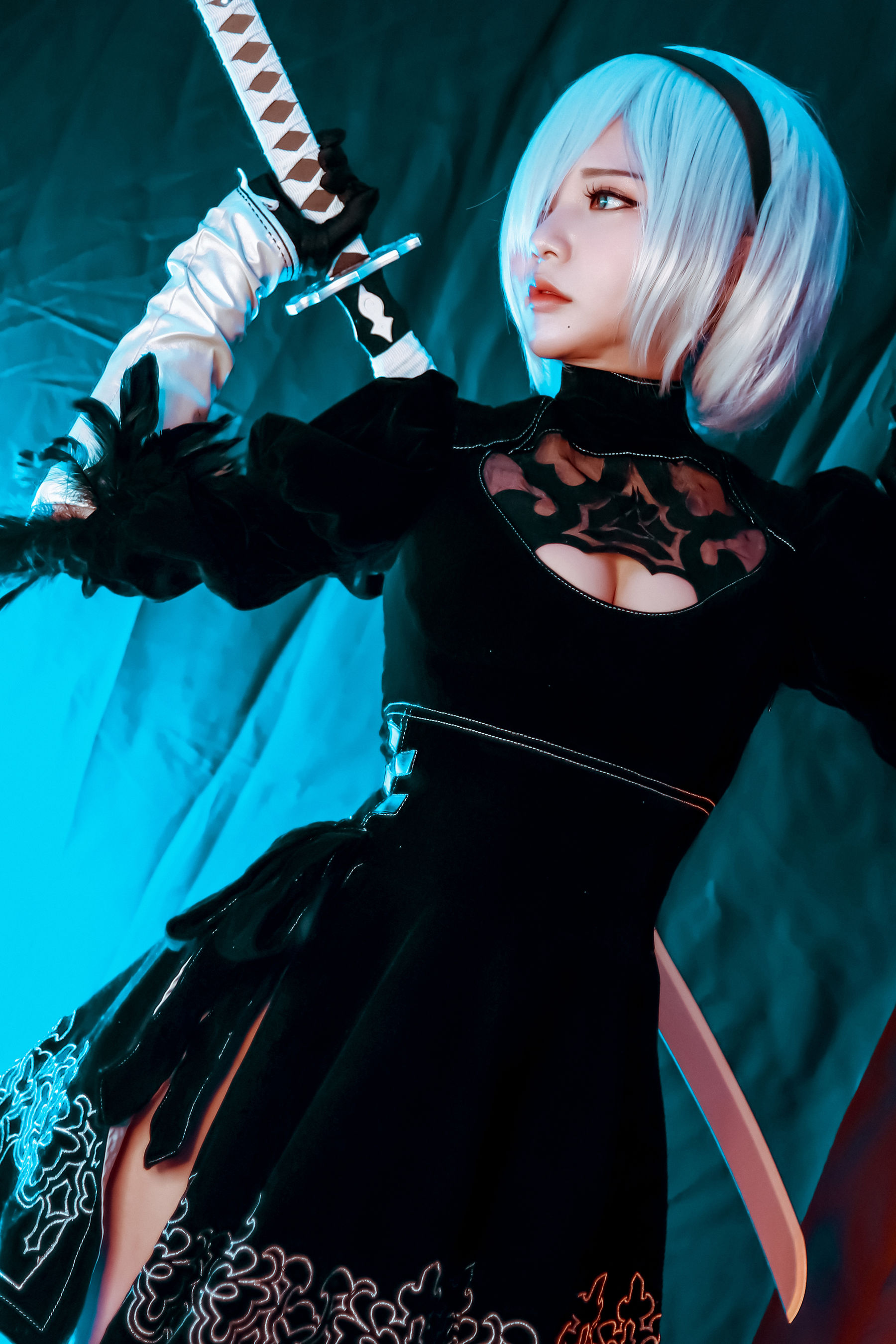 Coser小姐姐Potato Godzilla – 2B 写真套图-写真